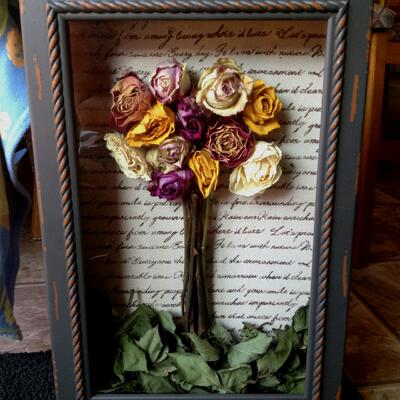 Funeral Flowers - Picture Frame Keepsake 2