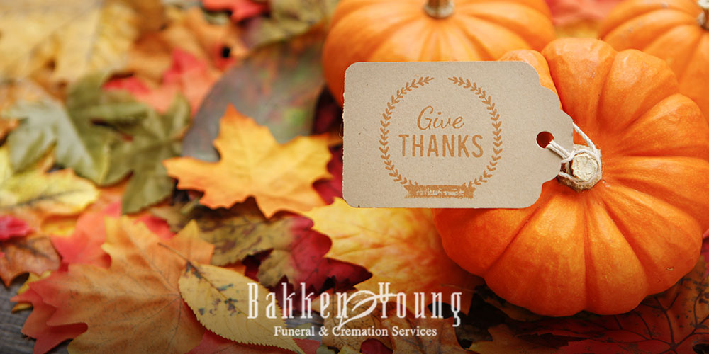 Being Thankful and Giving Even As We Grieve