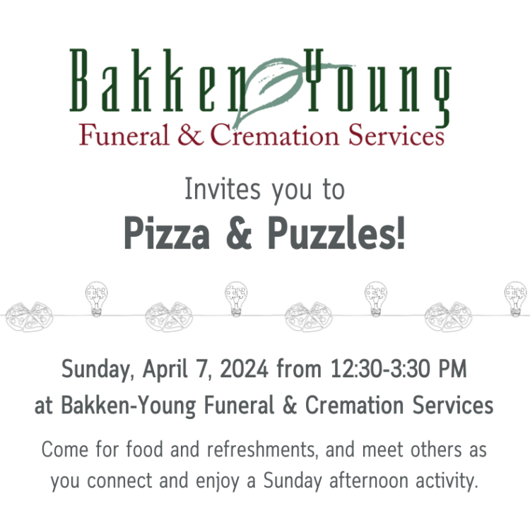 Pizza and Puzzles An Afternoon Out Bakken Young Funeral Home