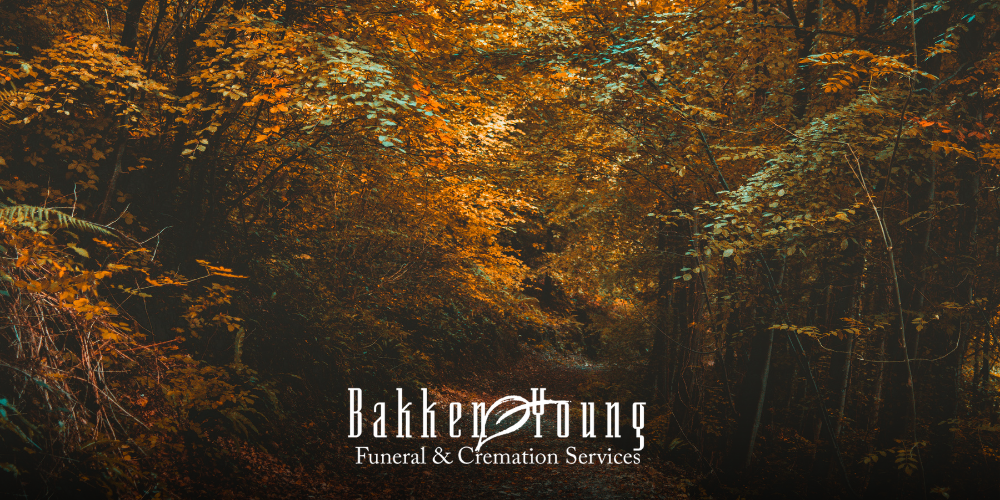 an autumn evening, symbolizing grief at the end of October